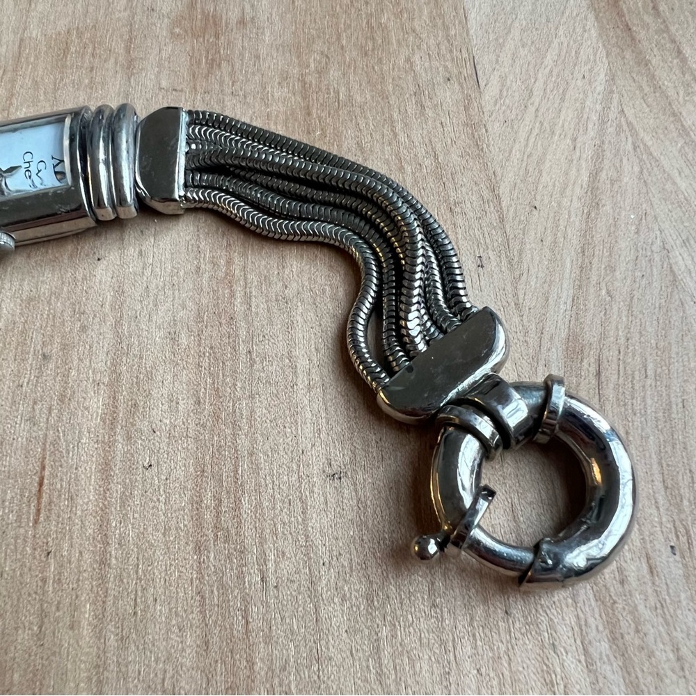 Cheval Ladies Rectangular Silver Tone Multi Stran… - image 4